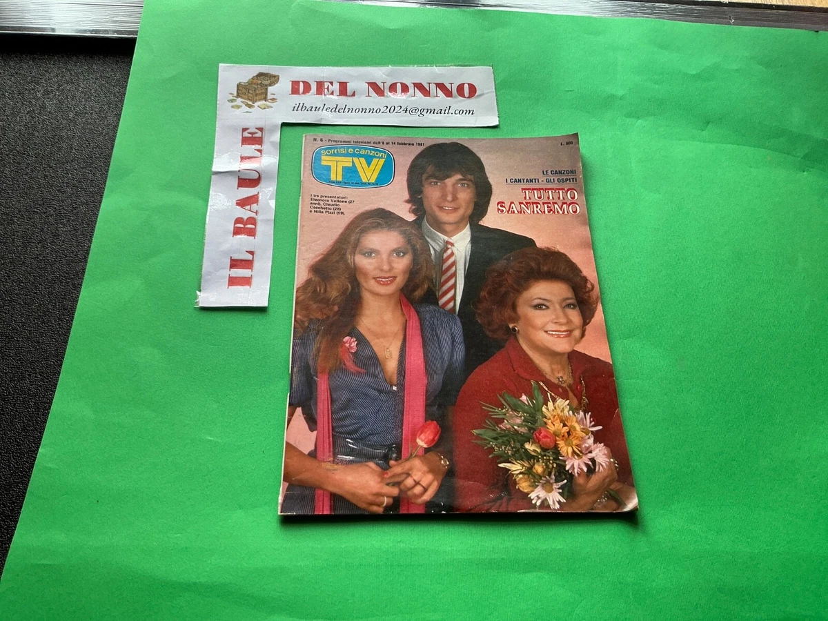 Copertine Sorrisi e Canzoni dei Sanremo Anni 80 - Gli anni 80 Il sito dedicato a noi degli anni ottanta