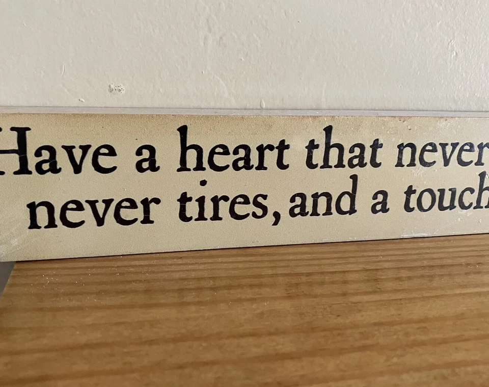 Danielson Designs USA Wooden Wall Plaque Sign Charles Dickens Have A Heart… NEW - Image 3 of 4