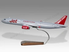 Airbus A321 Jet2 Desk Wood Airplane New Model Small Scale 1/130