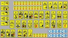 Tractor Warning Decals Size 12 Cm 1 Pc