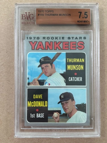 1970 Topps #189 Thurman Munson BVG 7.5 * FREE SHIPPING ON 2 OR MORE ITEMS!