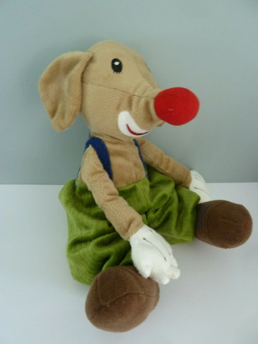 IKEA CHIEN CLOWN MOUSE PLUSH DUVET GREEN PANTS 29cm EXCELLENT CONDITION