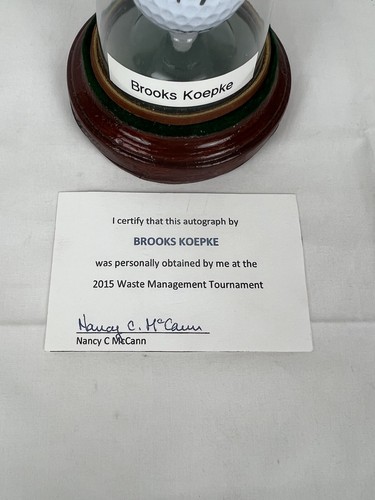 Brooks Koepke Signed Golf Ball 2015 Waste Management Winner Autographed - Picture 3 of 5