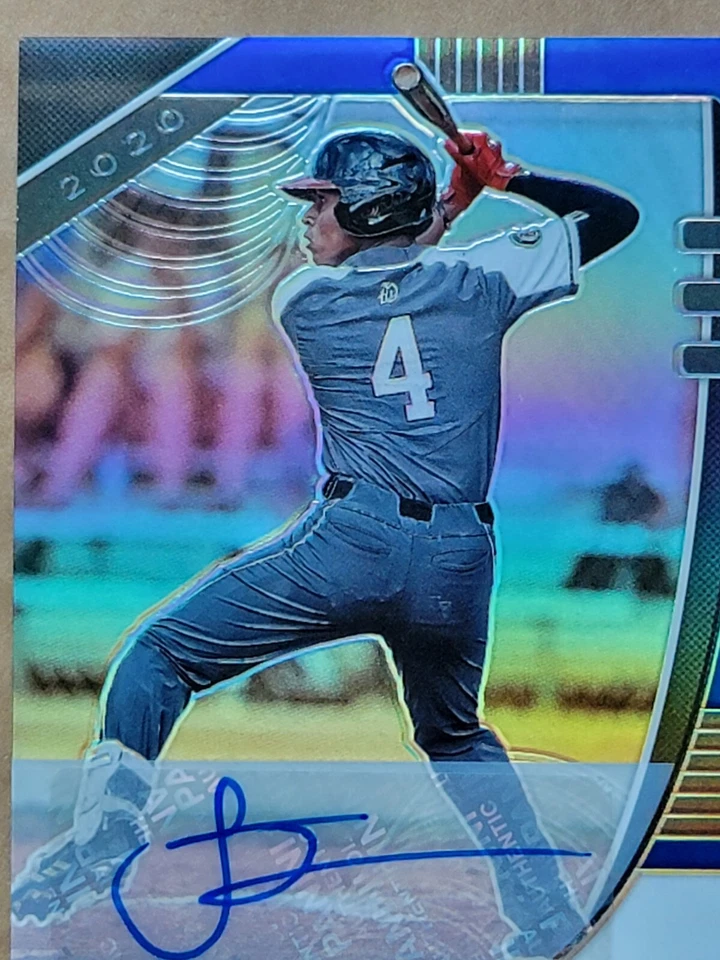 Sammy Infante 2020 Panini Prizm Draft Picks Blue Refractor Autograph 08/60 PDP71 - Image 2 of 4