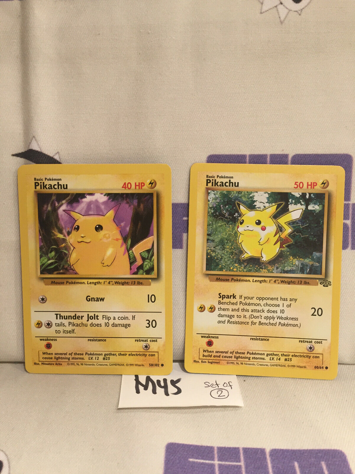 Card Carta Pokémon Tcg Pikachu 40 Ps 58/102 Português Raro