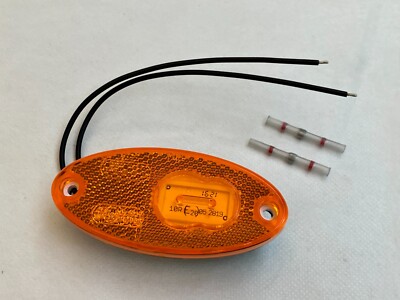 Wohnmobil LED Seitenbegrenzungsleuchte  Umrissleuchte  gelb Oval  12V 24V Camper