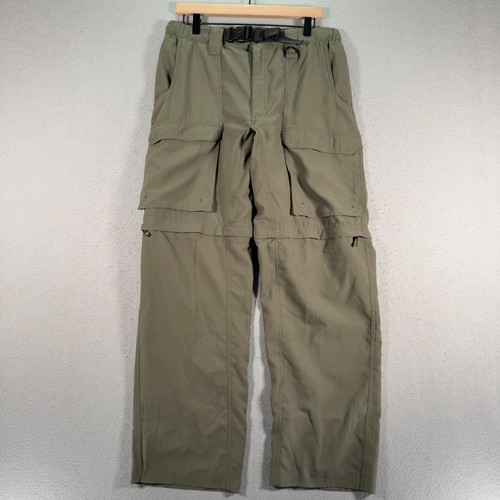 Boy Scouts Of America Uniform Convertible Cargo Pants Mens Medium Green Straight