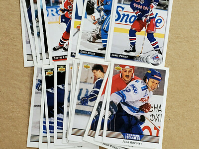 1992-93 UPPER DECK HOCKEY HIGH SERIES YOU PICK TRADING CARDS 320-640 50% OFF 2+