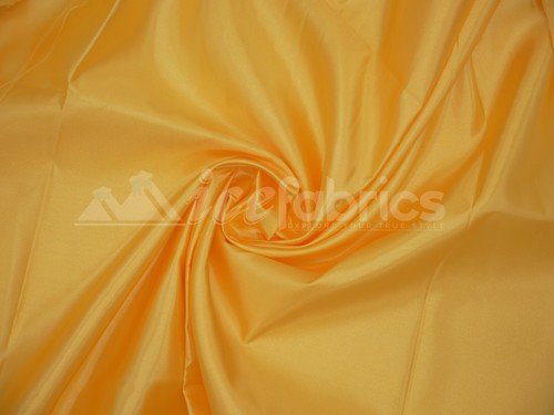 Mango Yellow Bridal Satin Fabric Silky By The Yard- Soft Thick Satin- - Picture 2 of 4