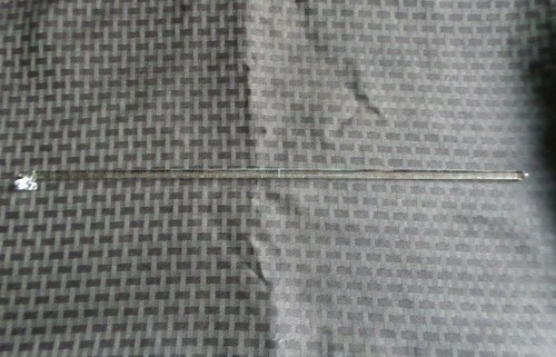 Button Type 18" Polished Glass Stirring Shaft Bar, 457mm x 8mm - Afbeelding 2 van 5