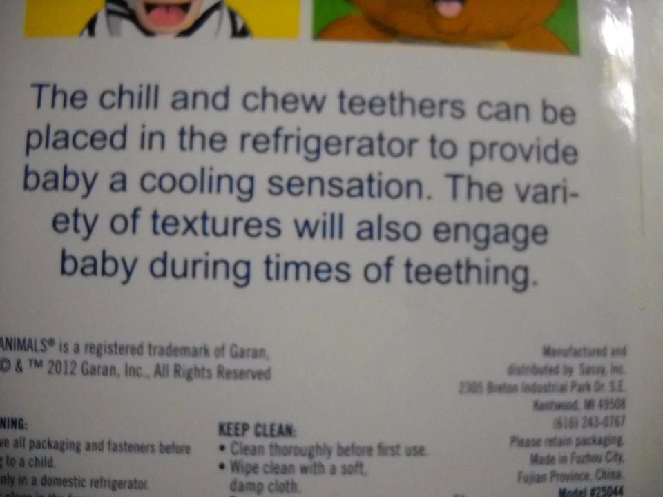 GARANIMALS CHILL AND CHEW TURTLE SNAIL SHAPED TEETHERS NEW IN PACKAGE 3 MONTHS + - Image 3 of 3