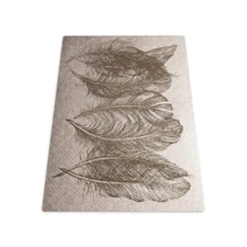 Carpet protector chair mat Pad under Office Desk Birds Feathers Pattern 100x70