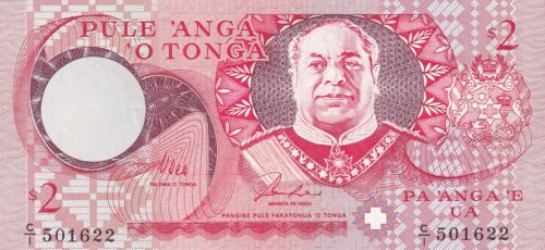 Tonga, 2 Pa'anga, 1995, UNC, p32, numero di serie: C/I501622