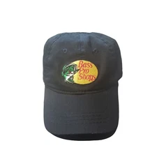 Bass Pro Shops Toddler/Infant Baseball Cap Gone Fishing Black Adjustable Back