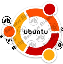 Ubuntu Linux Penguin Logo 3 inch Vinyl Sticker Computer Coding laptop Python