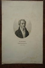 Mr. MOYZEN (1754-1840) PORTRAIT ENGRAVING 19th century, MEP OF THE LOT, ESPEDAILLAC