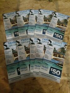 10 X 50 500 Value Hotel Gift Card From Myhotelgiftcard Com Ebay