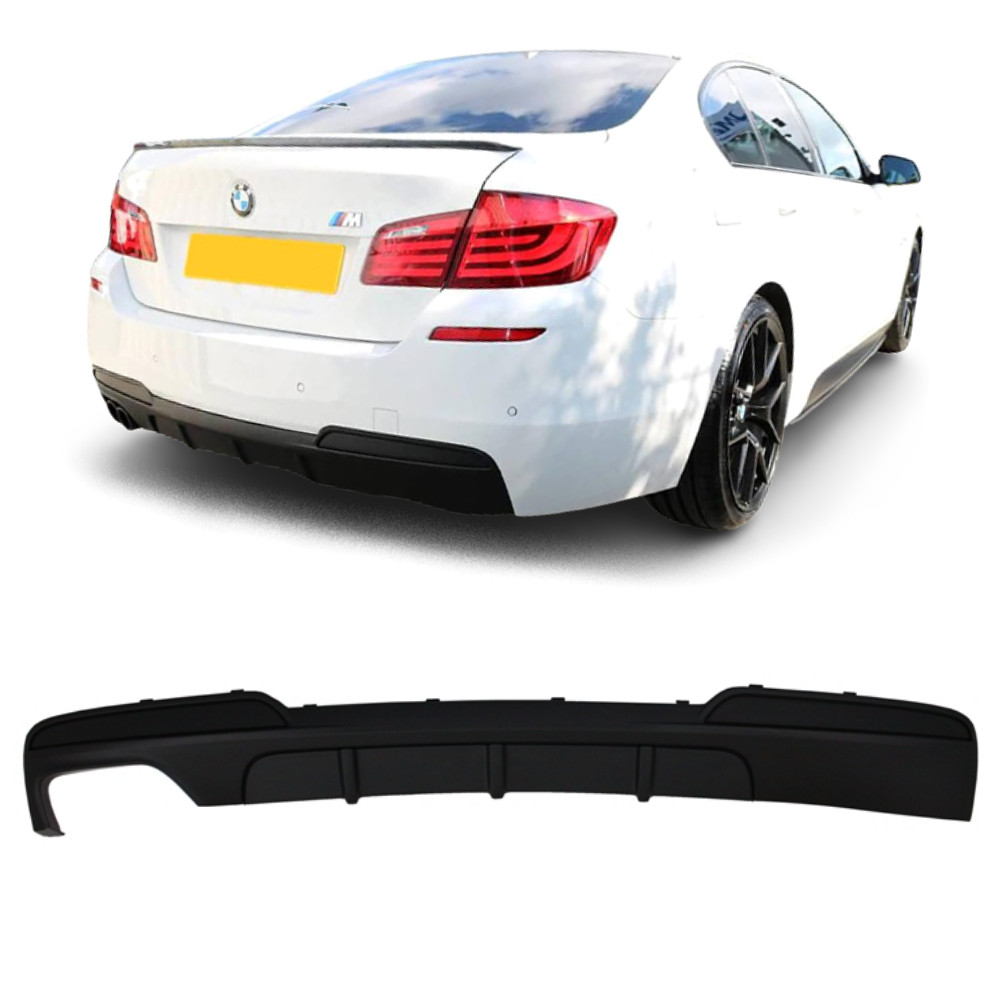 Diffuseur M Performance BMW F10 F11 Noir Mat Pack M Jupe Arrière Sortie Gauche