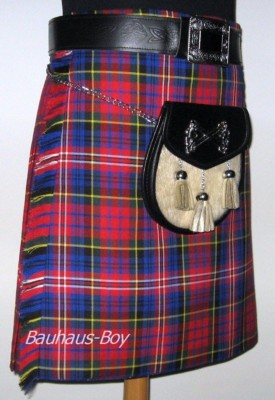 TARTAN KILT MACPHERSON MODERN 6 Yard Größe 40'' - 42'' HANDMADE IN SCOTLAND HERREN