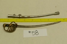 Italian Bersaglieri Army Officers Miniature Lions Head Sword W/ Scabbard 7 1/16"