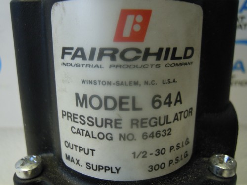 FAIRCHILD 64A PRESSURE REGULATOR output 1/2-30psig MAX. SUPPLY 300 psig - Bild 3 von 3