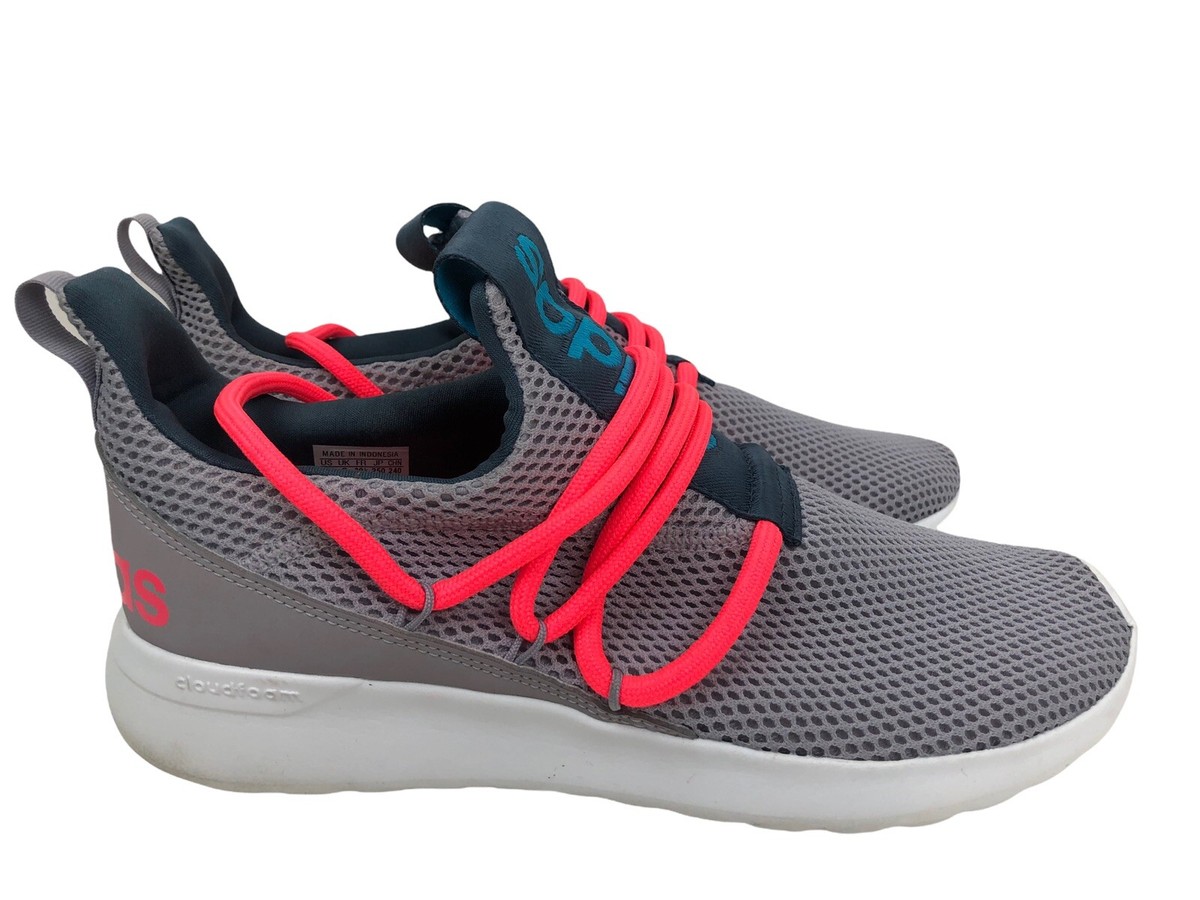 ADIDAS Cloudfoam Lite Racer Adapt Glory Grey/Signal Pink FX7290 Women's  Sz