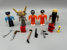 Roblox Jailbreak Museum Heist, 5 Figures, 9 Accessories, Incomplete NO Codes