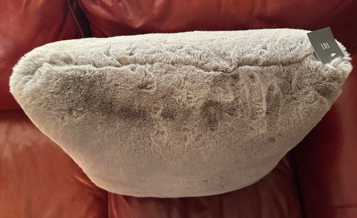 Restoration Hardware Faux Fur Pillow - Thumbnail 4