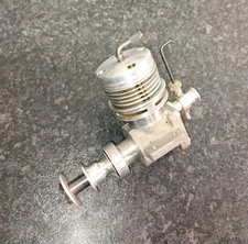 Motore diesel Miles Special 5cc RRV doppio ballraced 1955 per modellini aerei.