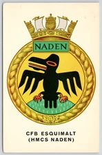 Postcard CFB Esquimalt HMCS Naden Clan Haida Indians Canada