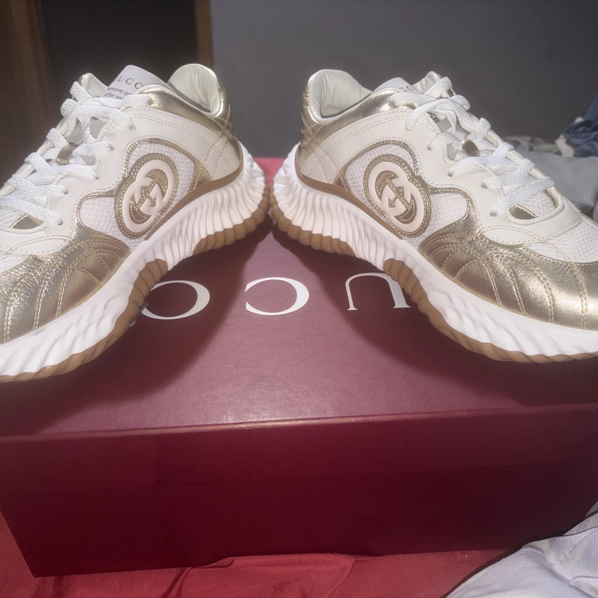 Gucci Gold Athletic Shoes for Women for sale | eBay