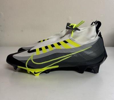 Nike Vapor Edge Pro 360 Mens Sz 10.5 Black Volt White Football Cleats DQ3670-071