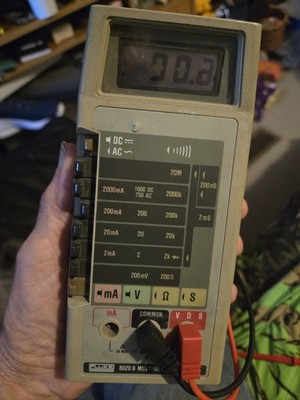 Fluke 8020 B Multimeter w/ Test Leads - See Description 