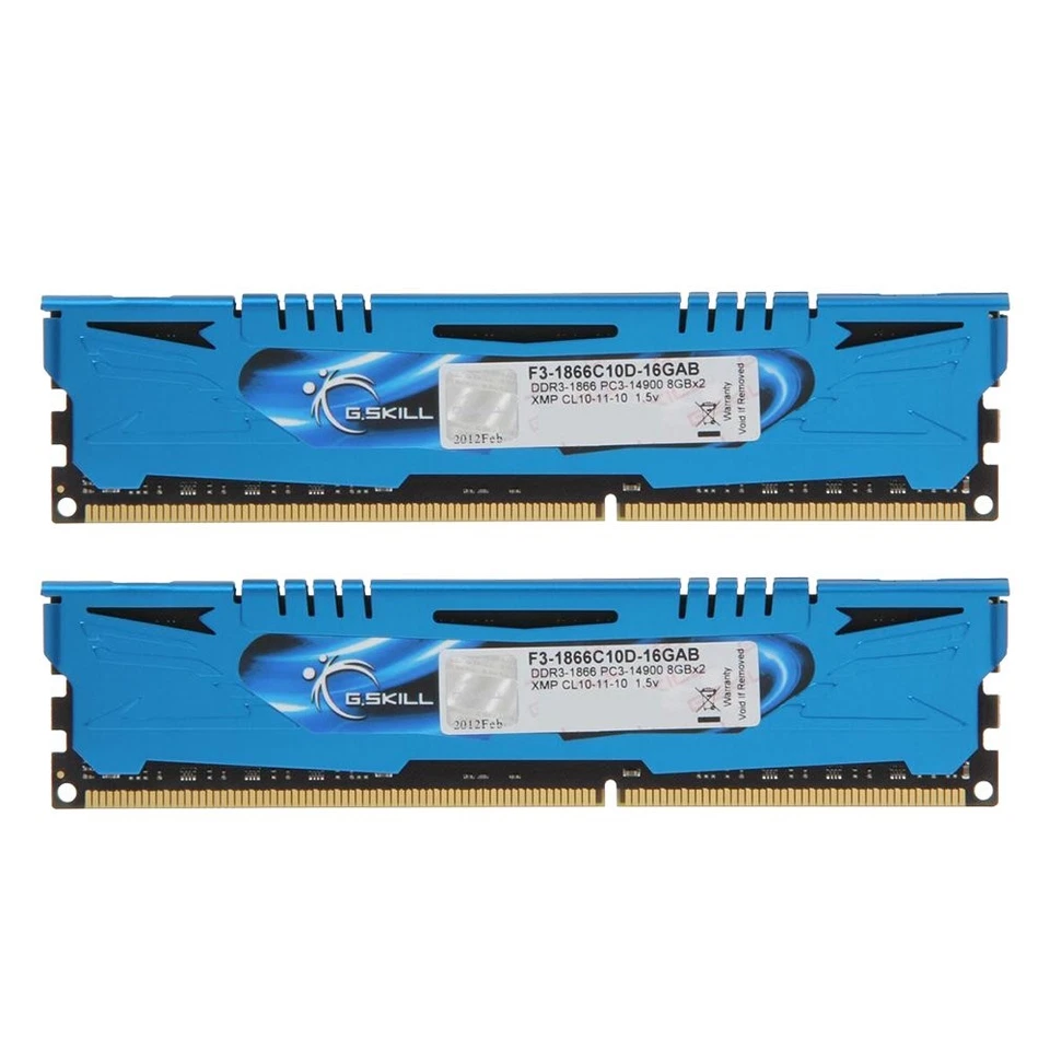 G.Skill 16GB 2x 8GB PC3-14900U DDR3 1866MHz CL10 240Pin DIMM Desktop Memory AU - Image 2 of 4