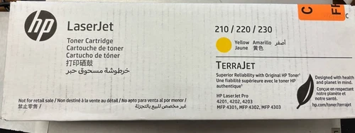 Genuine Yellow HP  W2152XC LaserJet Toner Cartridge  210/220/230