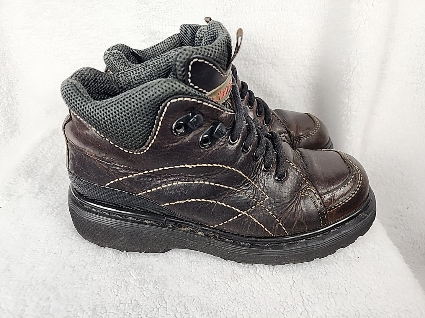 Vtg Doc Martens Chunky Ankle Boot Air Wair # AW004 Women's Size 6 US 5 Men Brown thumbnail 2