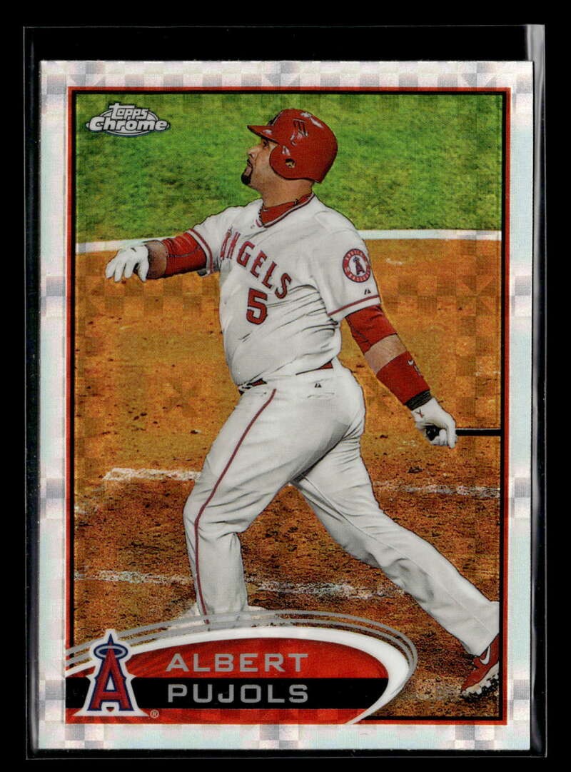 2012 Topps Chrome Albert Pujols X-Fractor #80 Los Angeles Angels UZ2110