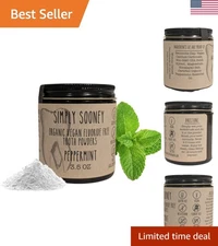 Organic Fluoride-Free Tooth Powder in Glass Jar – Stronger Teeth, Fresh Breath