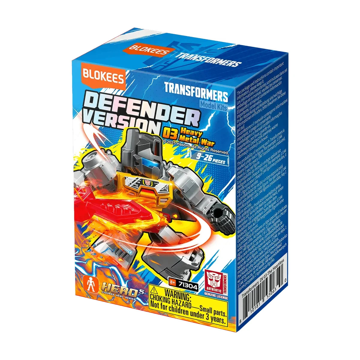 Blokees Transformers Defender версия 03 Heavy Metal War x1 Blind box для слепых