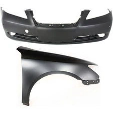Bumper Cover Kit For 2007-2009 Lexus ES350 with Front Passenger Side Fender