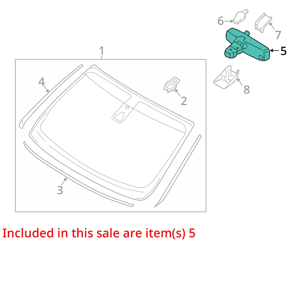 2013-2020 Lincoln Mkz Interior Rear View Mirror Oem CPIO5 - Image 3 of 4