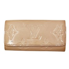 Louis Vuitton Monogram Vernis Key Pink Beige 4 Rows M90082