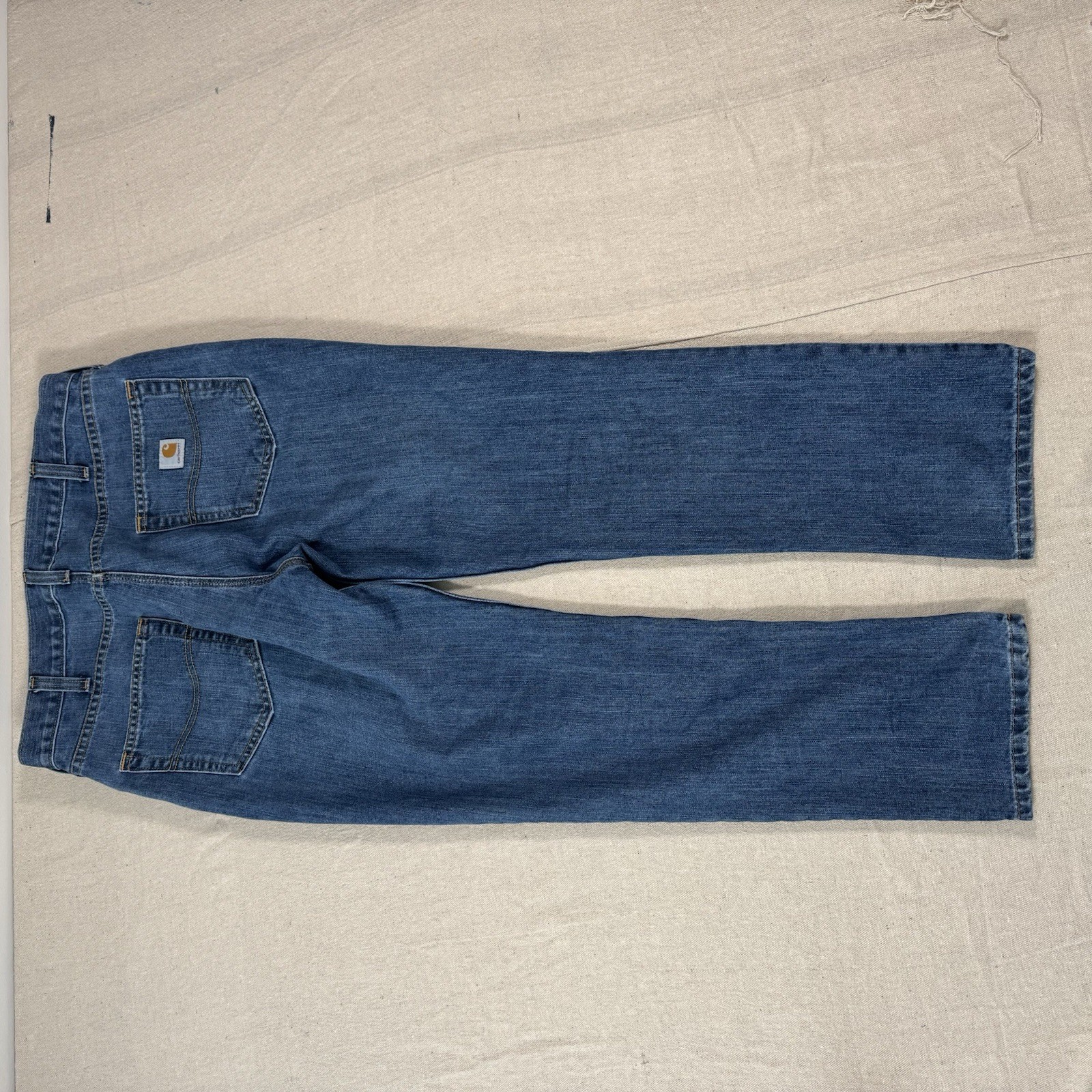 Carhartt Traditional Straight Fit Jeans Men’s 36x30 Blue Denim Workwear thumbnail 9