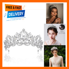 Silver Tiara for Women Wedding Tiaras Crowns Rhinestone Queen Princess Birthday