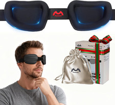 100 Blackout Sleep Eye Mask for Women Men, Zero Pressure Sleeping Mask - Sleepi