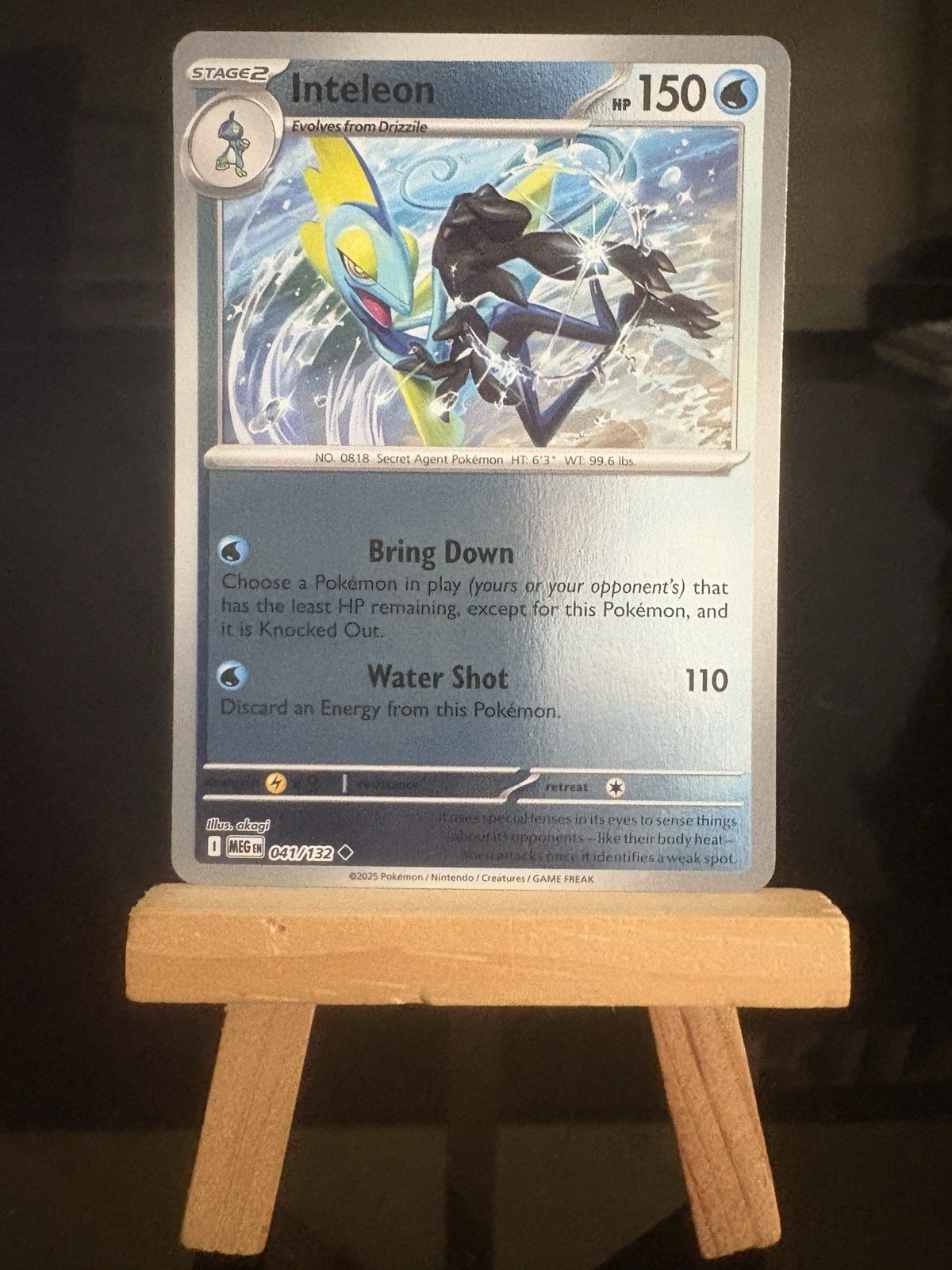 INTELEON - 41/132 Mega Evolution  NM - Reverse Holo Uncommon - Pokémon TCG Card