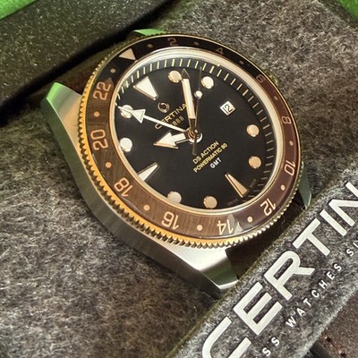 Certina DS Action True GMT Powermatic 80 41mm Black Dial REF: C0329292605100