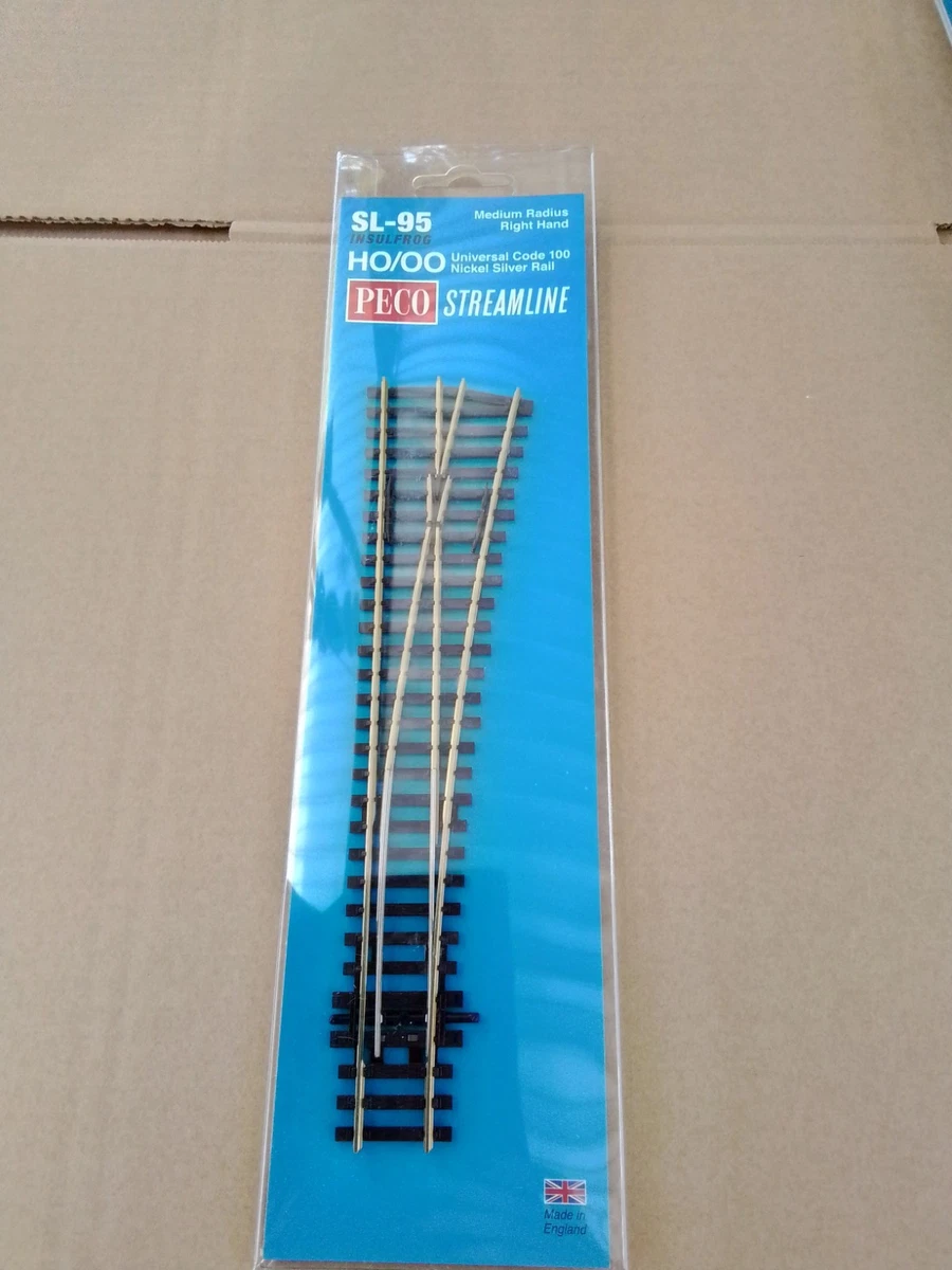 Aiguillage médium à droite H0 code 100 Electrofrog PECO-SLE95 - UTM