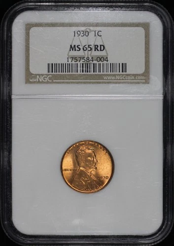 1930 Lincoln Wheat Cent NGC MS-65 RD