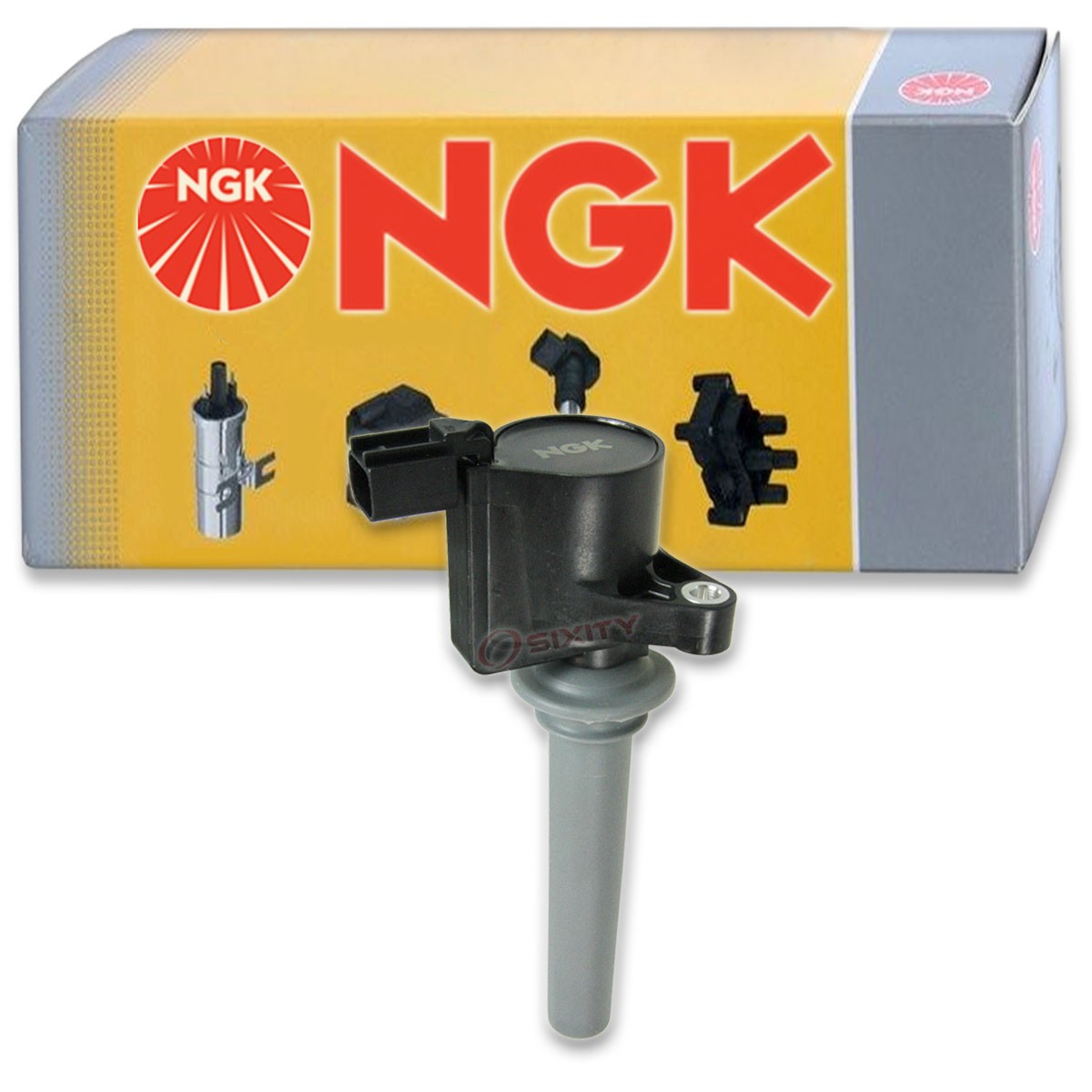 NGK 48680 U5060 Ignition Coil for ZZB1-18-100 XS2Z-12029-AA UF406T UF406 qf